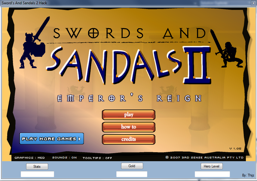 Swords And Sandals 2 Full Version Hack Skill Points